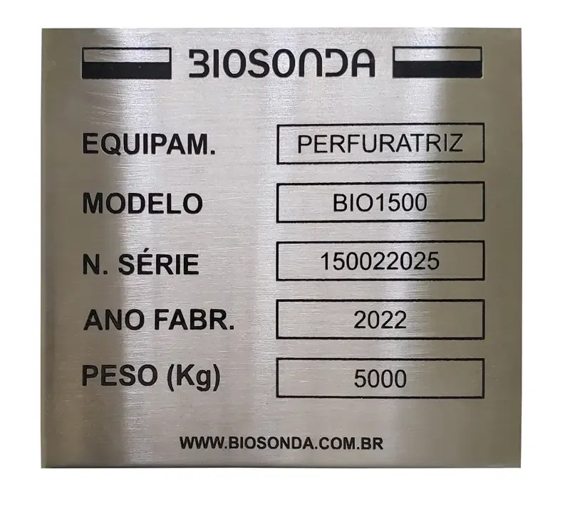 Imagem ilustrativa de Placa de Identificação Inox