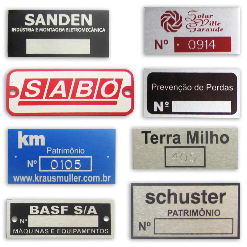 Empresas que fazem placas de identificação