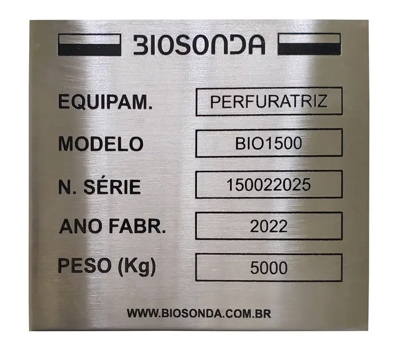 Imagem ilustrativa de Placa de identificação para máquinas