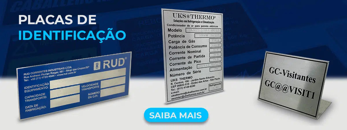 Placas de Identificação