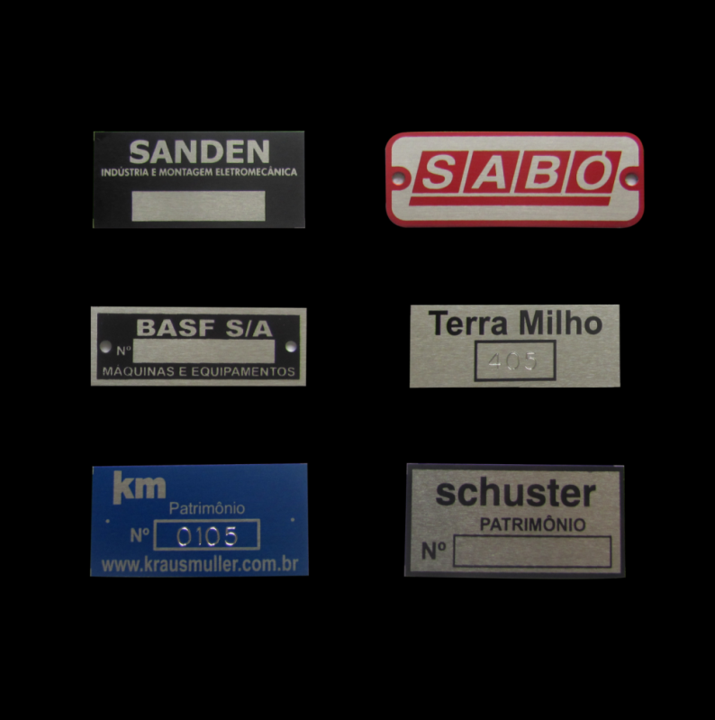 Placas de Patrimônio