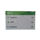 placa de identificação acrílico Limeira