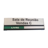 placa de sinalização interna preço Arcadas
