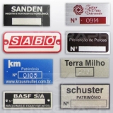 placas de patrimônio em inox Rio Grande da Serra